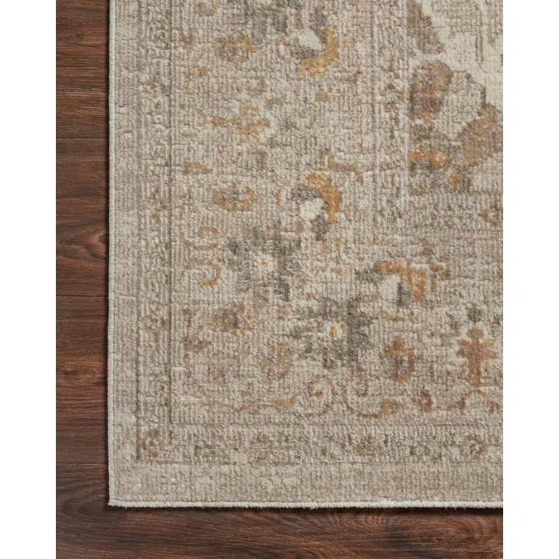 Chris Loves Julia x Loloi Rosemarie Floral Ivory/Natural/ Yellow Area Rug | Wayfair North America