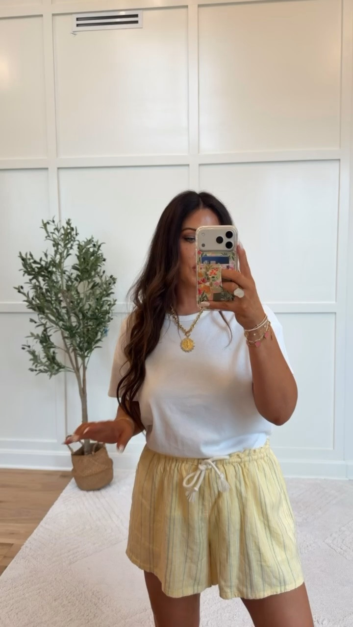 I swear, the butter yellow, lemon yellow color is the color of the summer! These shorts are so cute! Target for the win!!

#LTKootd #LTKmomlife #LTKSeasonal