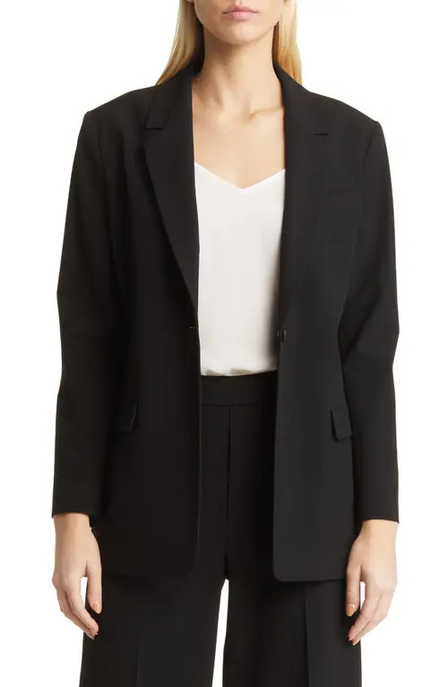 Nordstrom Boyfriend Blazer in Black at Nordstrom, Size Xx-Small | Nordstrom