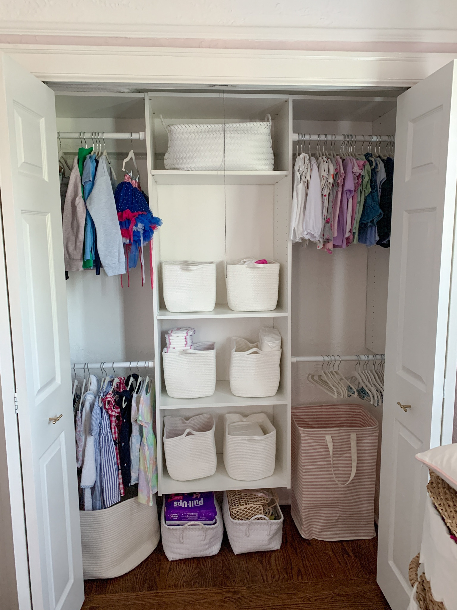 Nursery closet organization- still a work in progress but so much better than the before!

#LTKHome #LTKFindsUnder100 #LTKKids