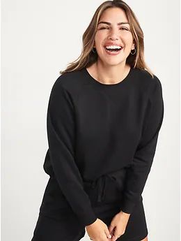 Long-Sleeve Vintage Easy Sweatshirt for Women | Old Navy (US)