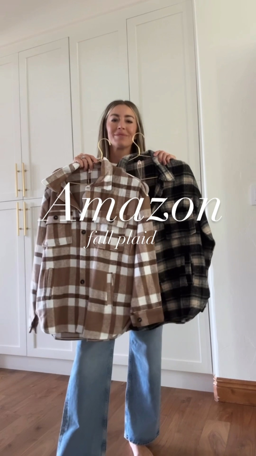 Fall fashion trends, Amazon fashion 
Size S in both plaid shackets 

#LTKOver40 #LTKStyleTip #LTKSeasonal