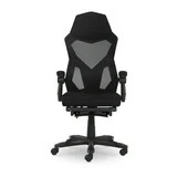 Gamer Gear Gaming Office Chair with Extendable Leg Rest, Black Fabric Upholstery | Walmart (US)