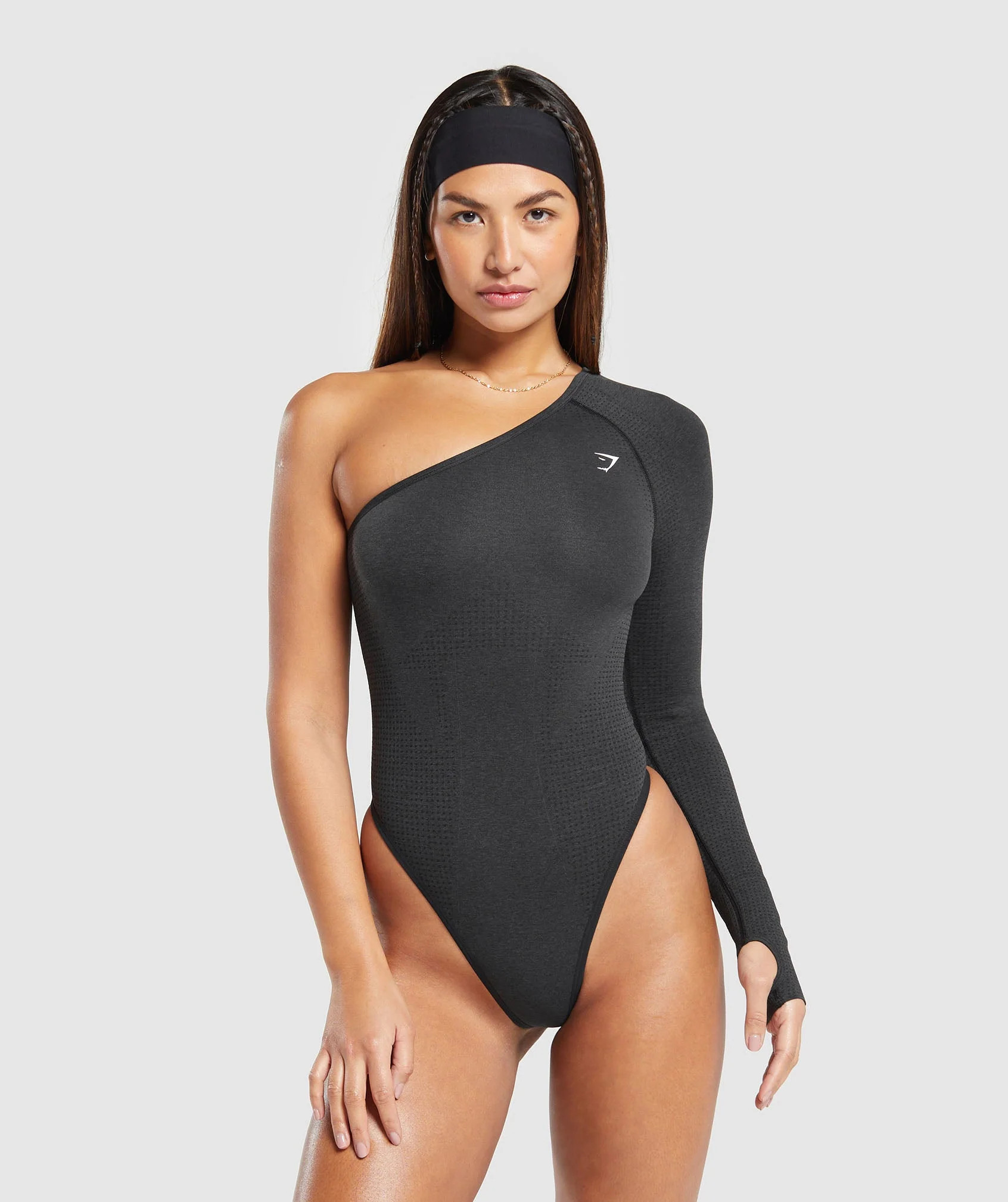 Gymshark Vital Seamless Bodysuit - Black Marl | Gymshark US