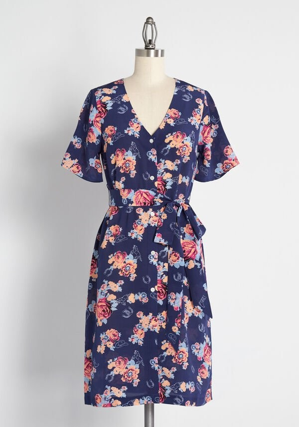 Lasso Around My Heart Silk Dress | ModCloth Inc. (App)