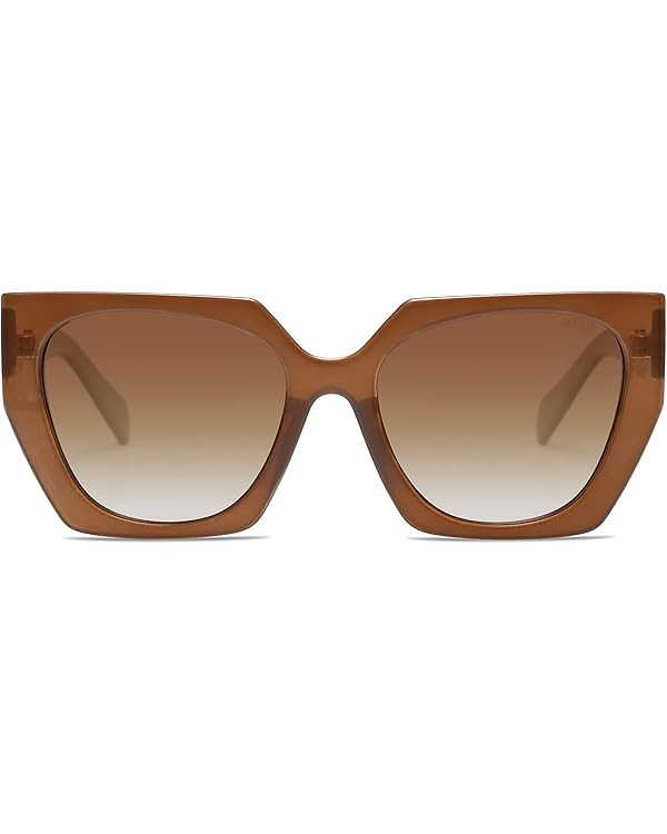 SOJOS Trendy Oversized Polarized Sunglasses Womens Big Square Cateye Sunnies, Lentes de sol para ... | Amazon (US)