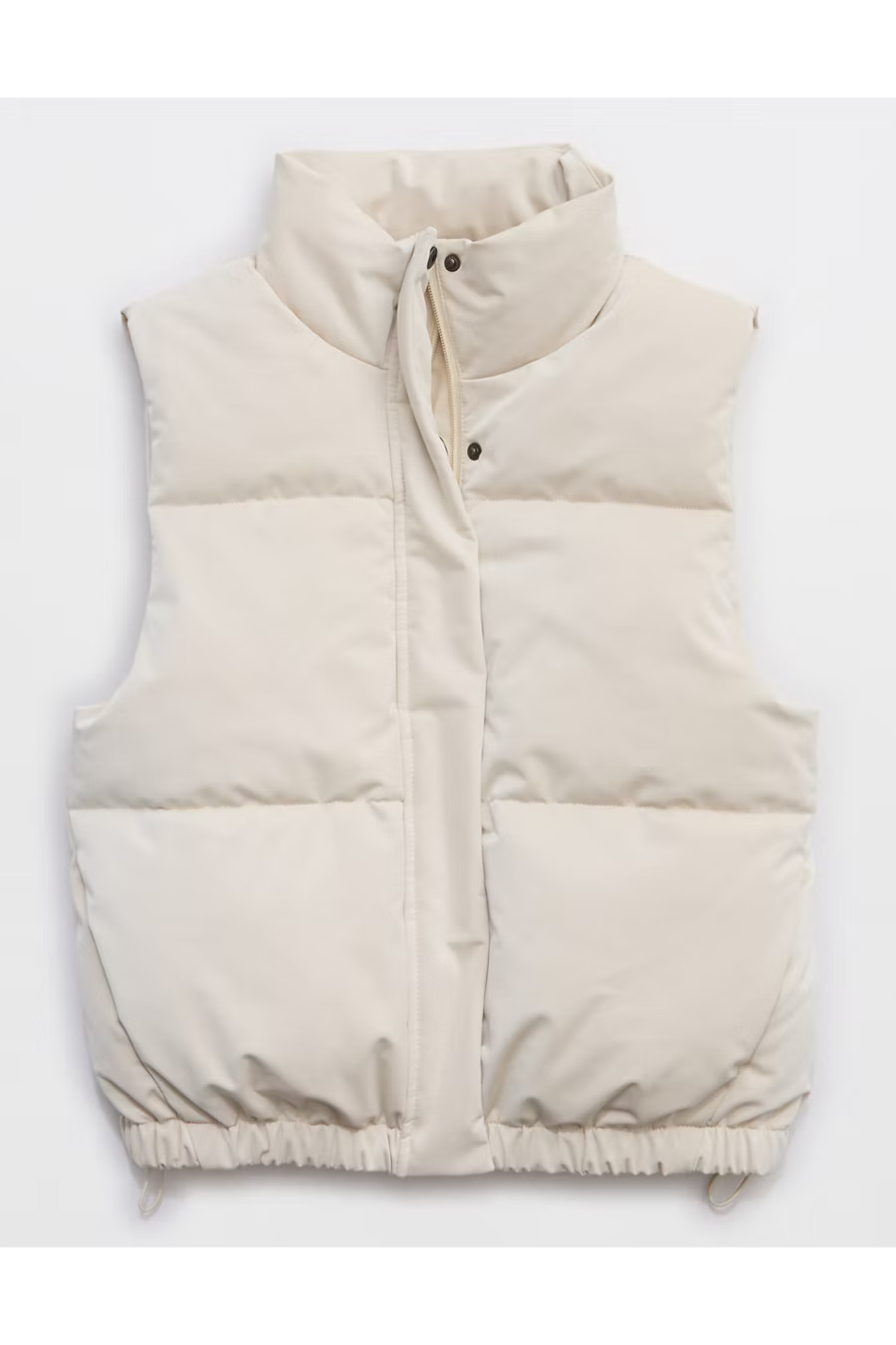 OFFLINE By Aerie Classic Length Puffer Vest Women's Cake Batter S | Aerie