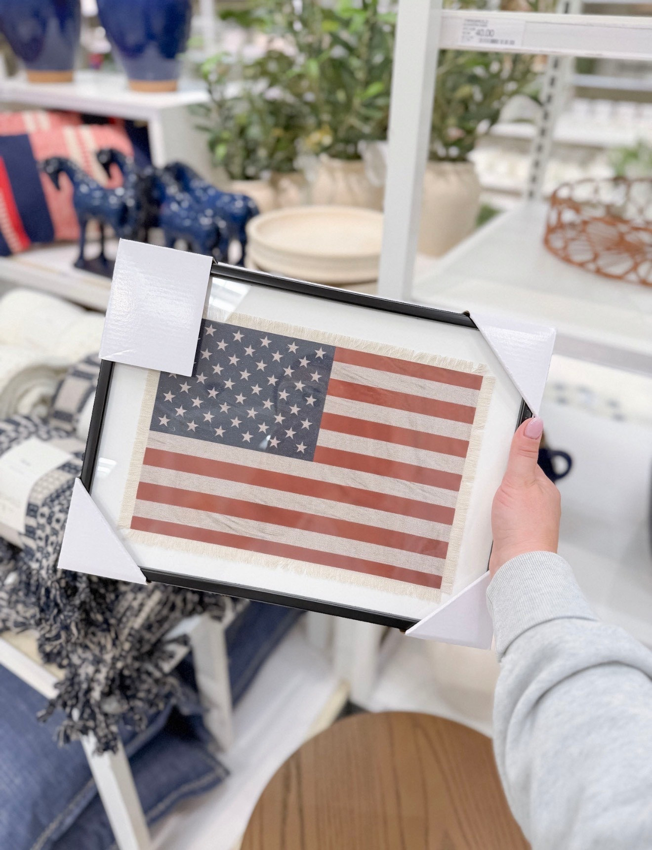 Target’s patriotic decor is starting to roll out and this framed flag is such an easy swap in for summer! Perfect for mantles, entry way tables or shelf styling! 

#LTKHome #LTKFestival #LTKSeasonal