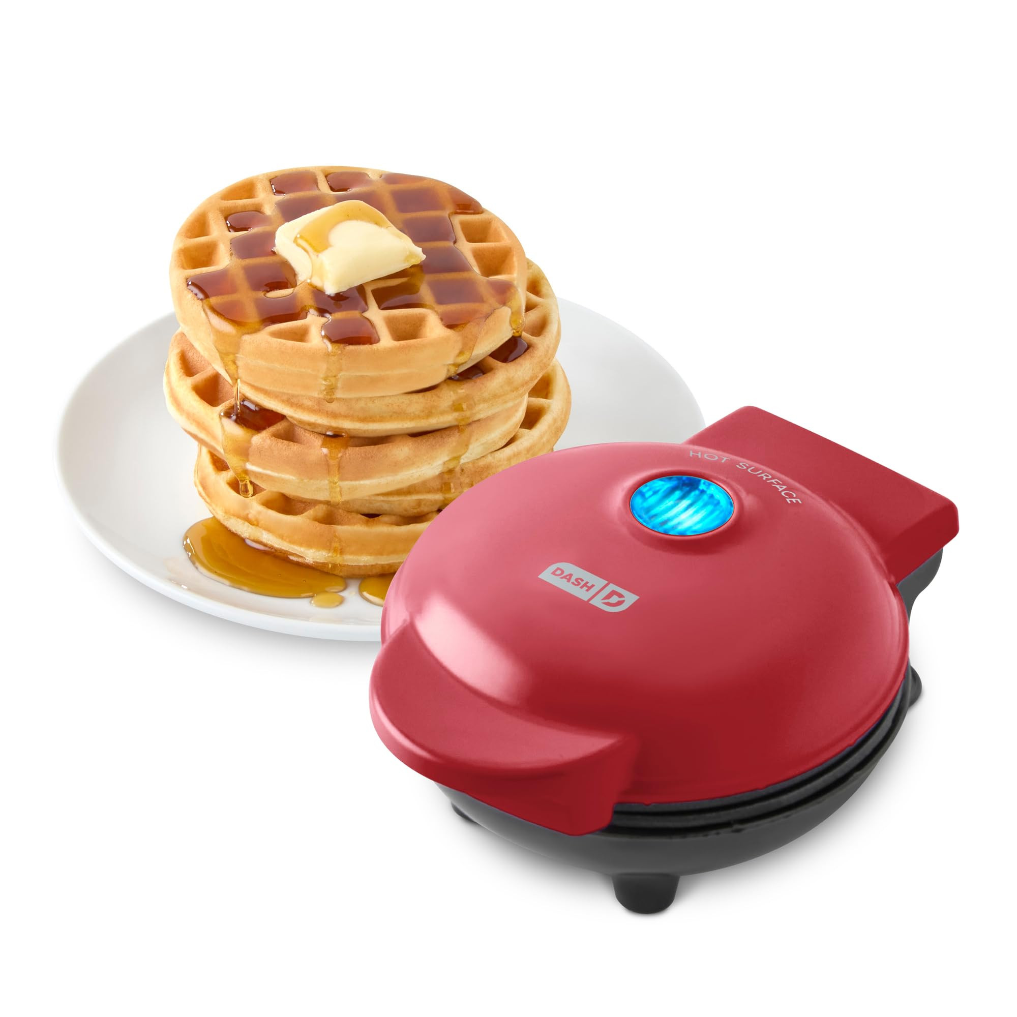 DASH Mini Waffle Maker - 4” Waffle Mold, Nonstick Waffle Iron with Quick Heat-Up, Nonstick Surf... | Amazon (US)