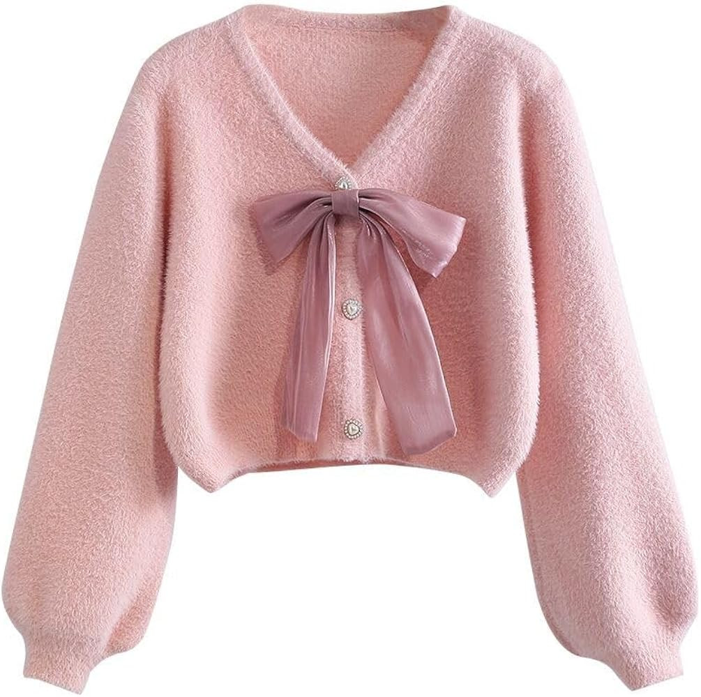 Pink Cardigan Womens Cardigan Sweaters for Women Knit Sweater for Women Trending Sweaters Cardiga... | Amazon (US)