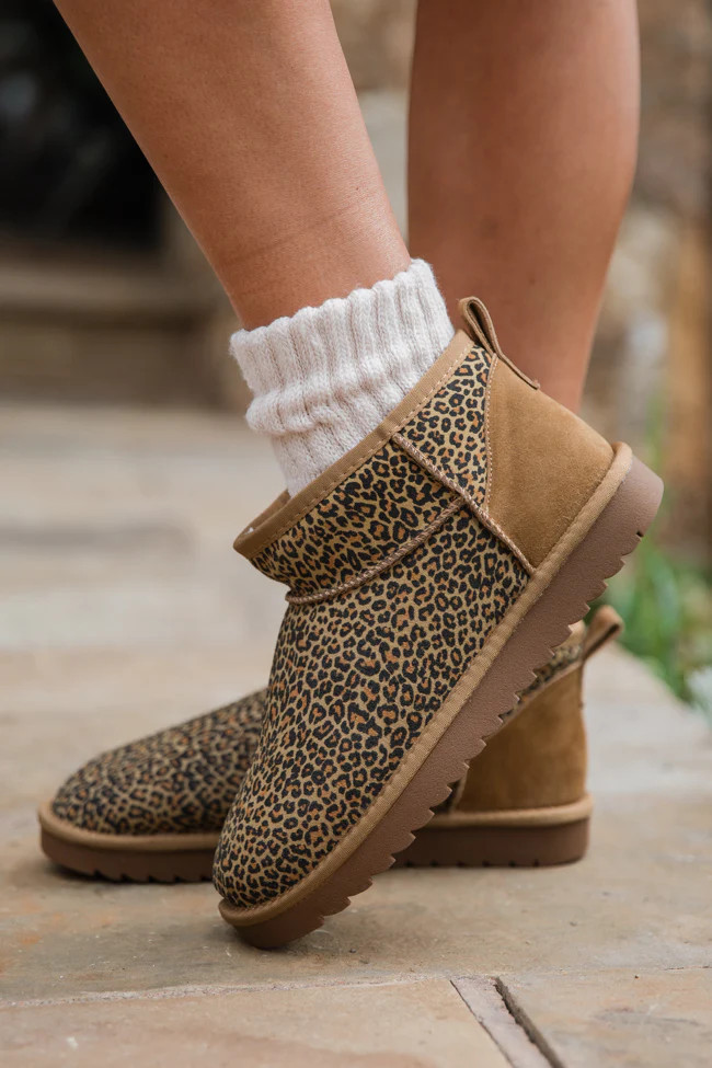 Georgia Leopard Mini Boot DOORBUSTER | Pink Lily