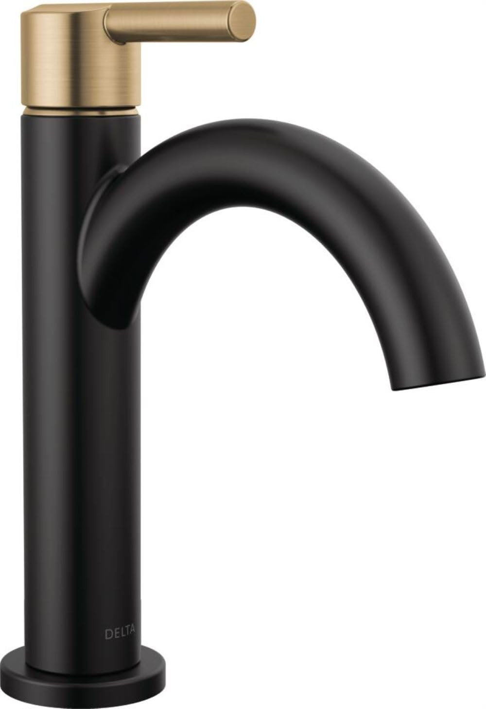 Delta Nicoli Matte Black/ Brushed Gold Bathroom Faucet 1 Hole, Single Hole Bathroom Sink Faucet f... | Amazon (US)