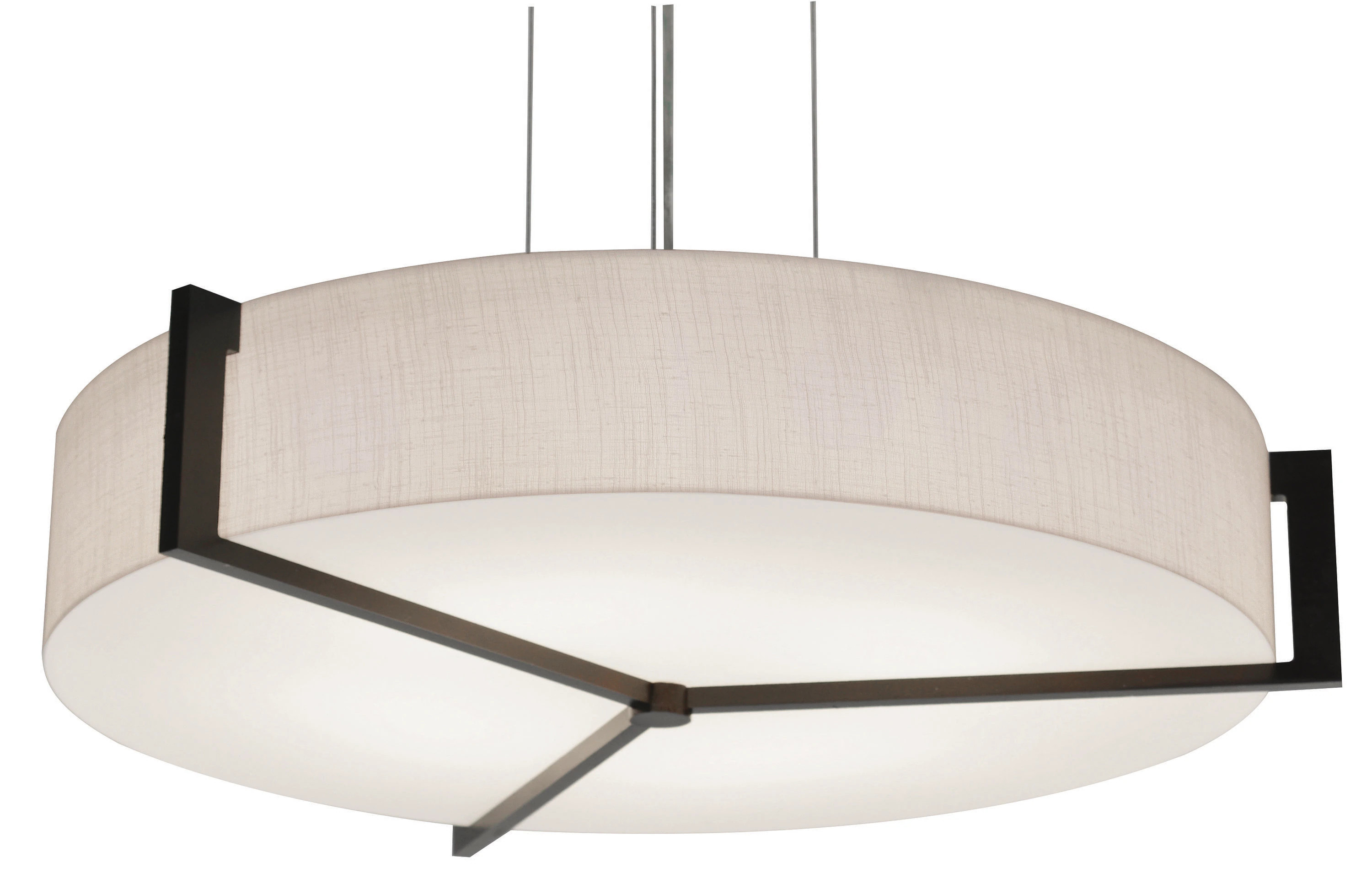 AFX Apex 1 -Light Espresso Modern/contemporary Drum Integrated LED Medium Hanging Pendant light | APP1214LAJUDES-JT | Lowe's