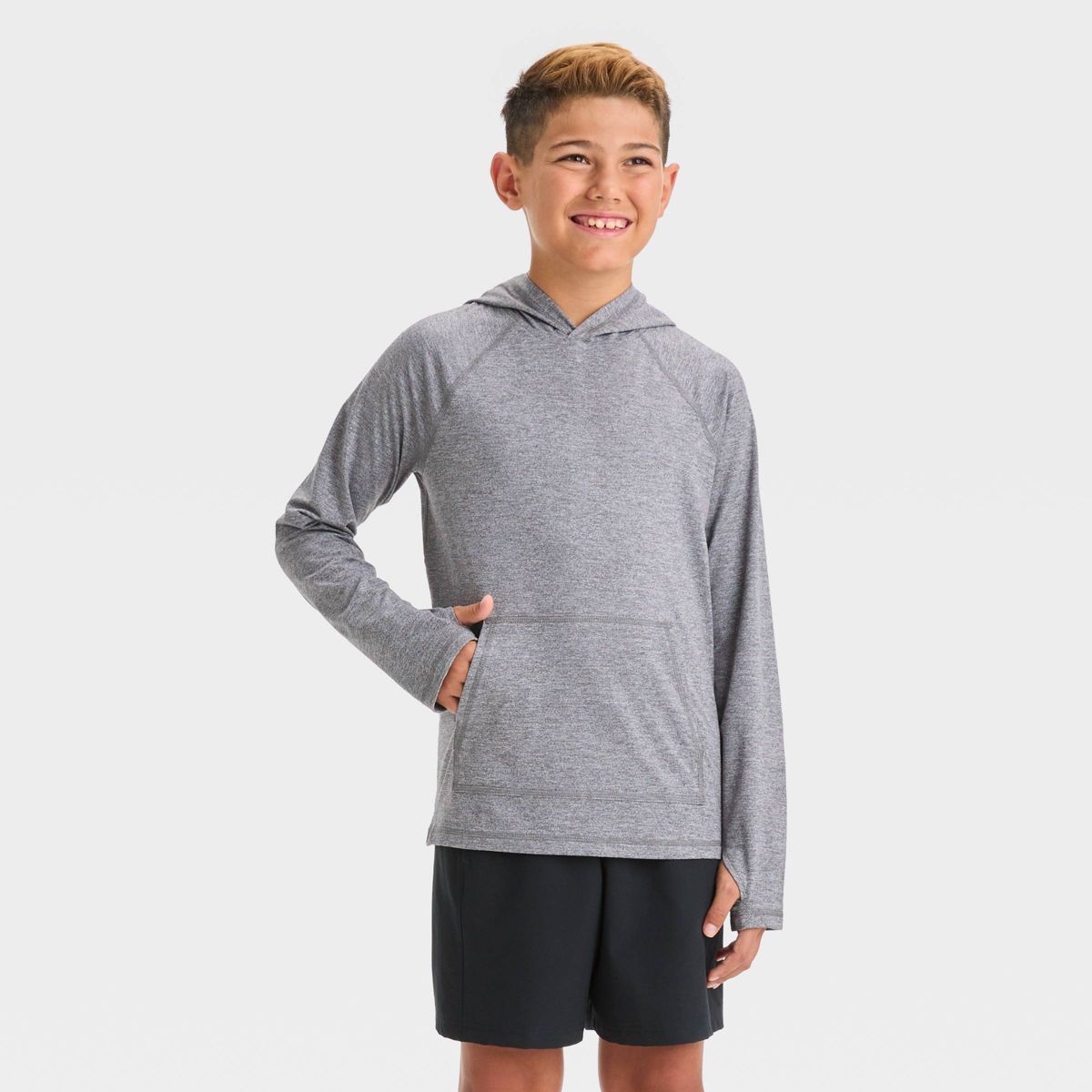 Boys' Soft Stretch Hooded Sweatshirt - All In Motion™ | Target