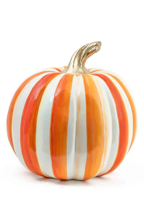 MACKENZIE CHILDS Orange Stripe Medium Pumpkin at Nordstrom | Nordstrom