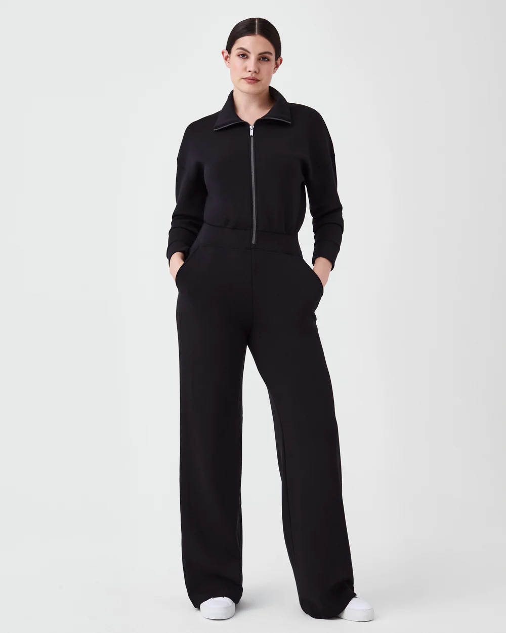 SPANX® AirEssentials Long Sleeve Wide Leg Jumpsuit | Spanx