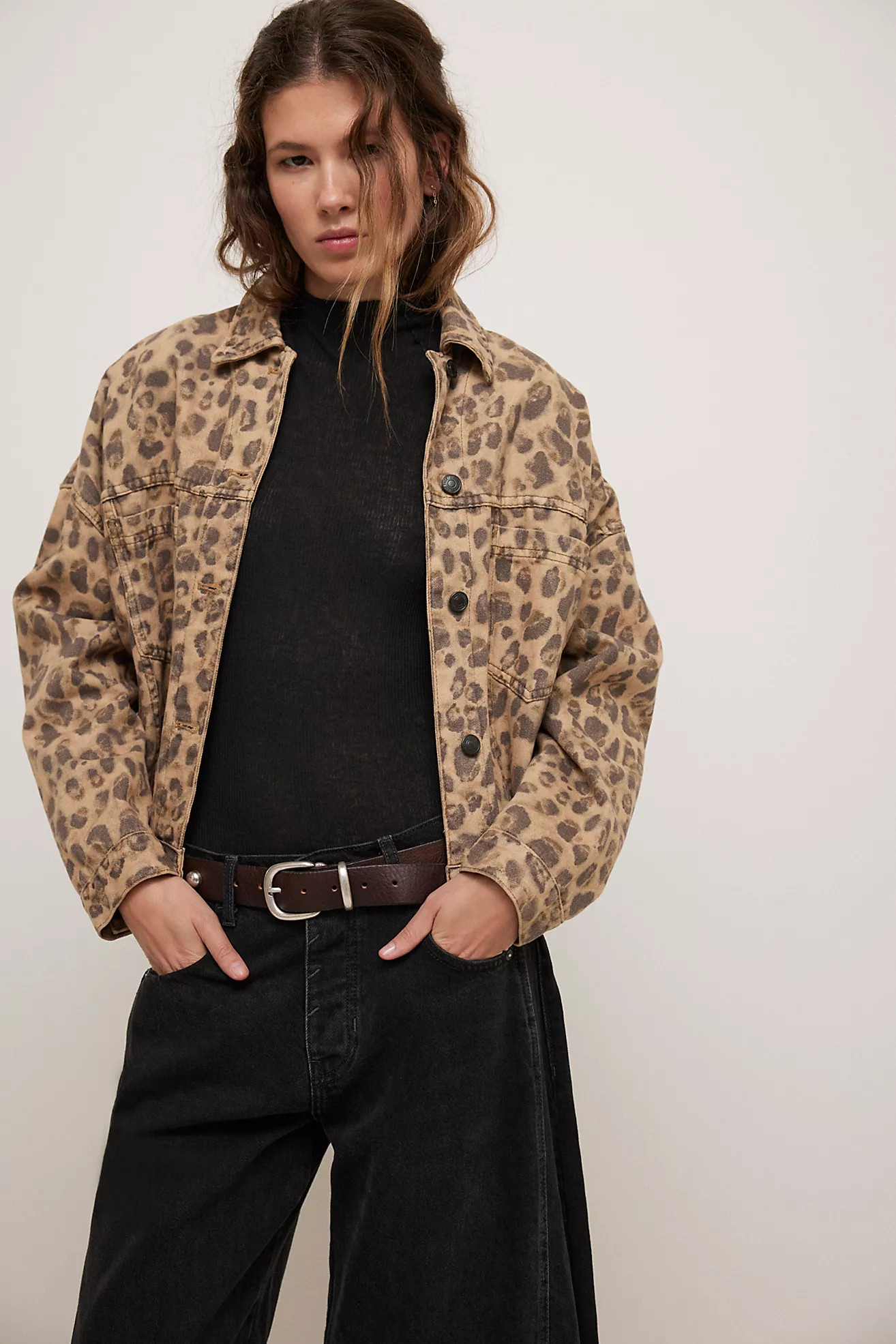 We The Free Opal Swing Printed Denim Jacket | Free People (UK)