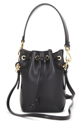 Fendi Mon Tresor Mini Bucket Bag in Black | FWRD 