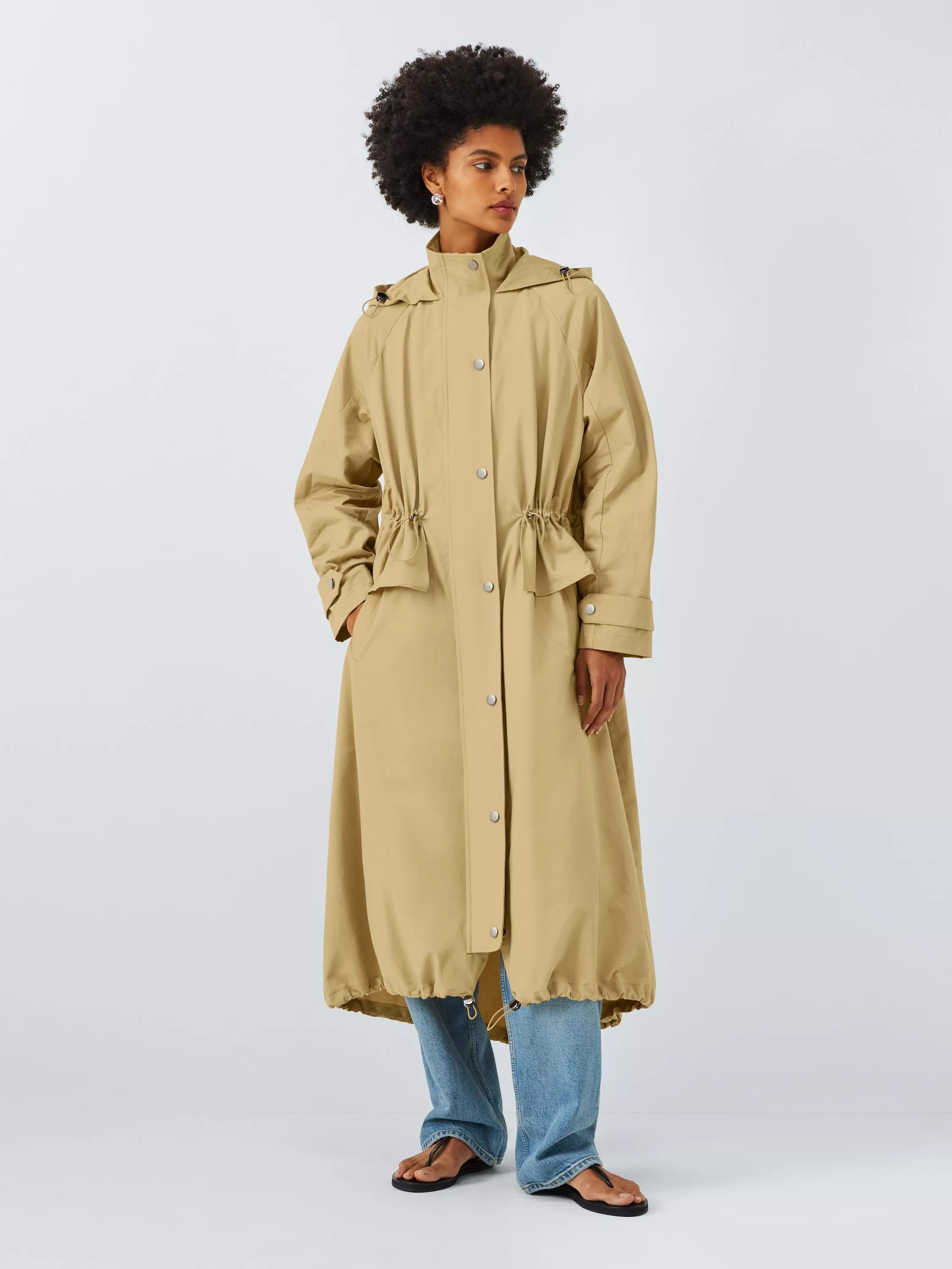 AND/OR Longline Technical Parka, Natural | John Lewis (UK)