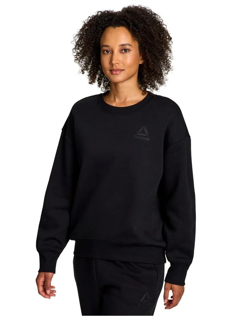Reebok Women's and Women's Plus Weekender Oversized Crewneck, Sizes XS-4X | Walmart (US)