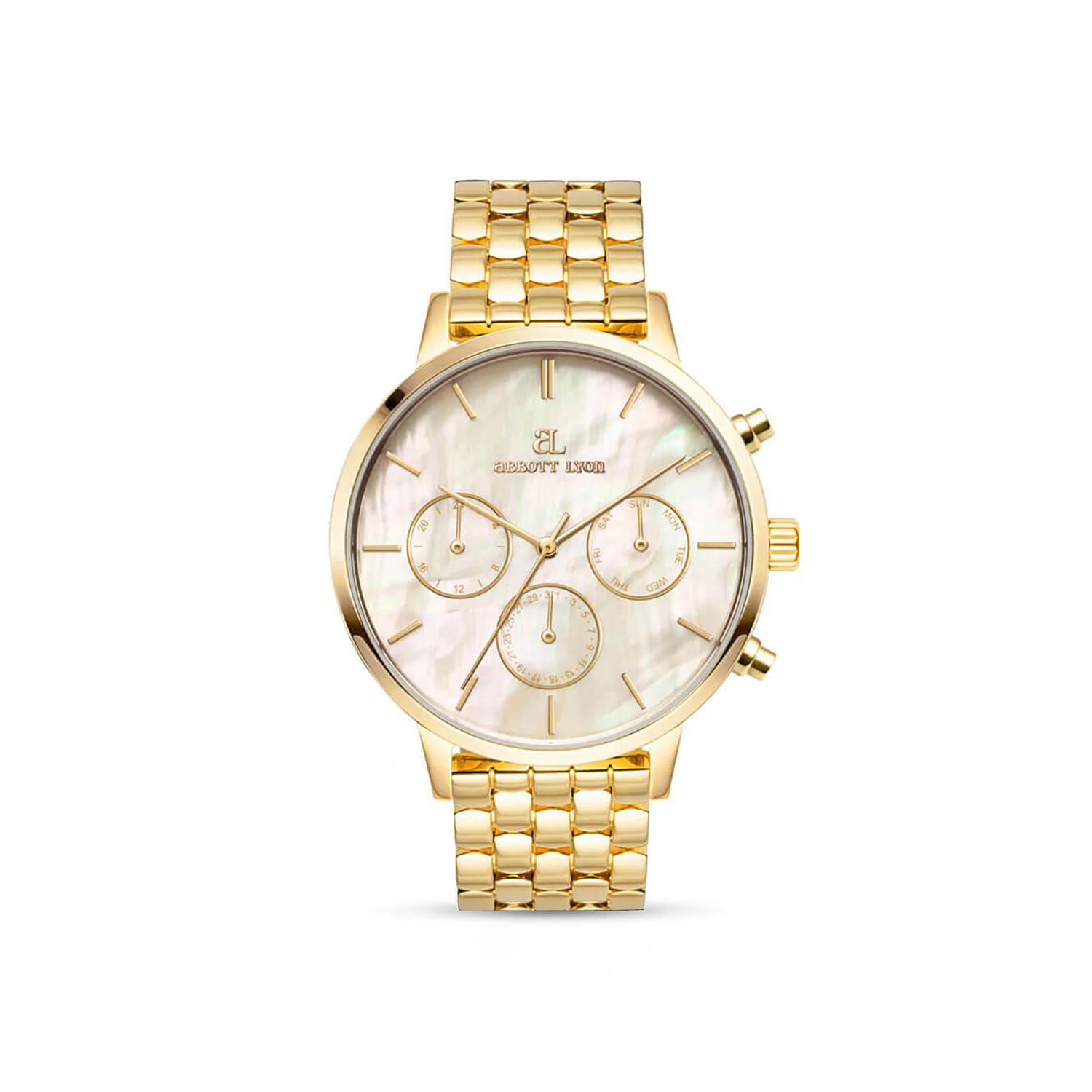 Gold Pearl Link Nueva 40 Watch | Abbott Lyon