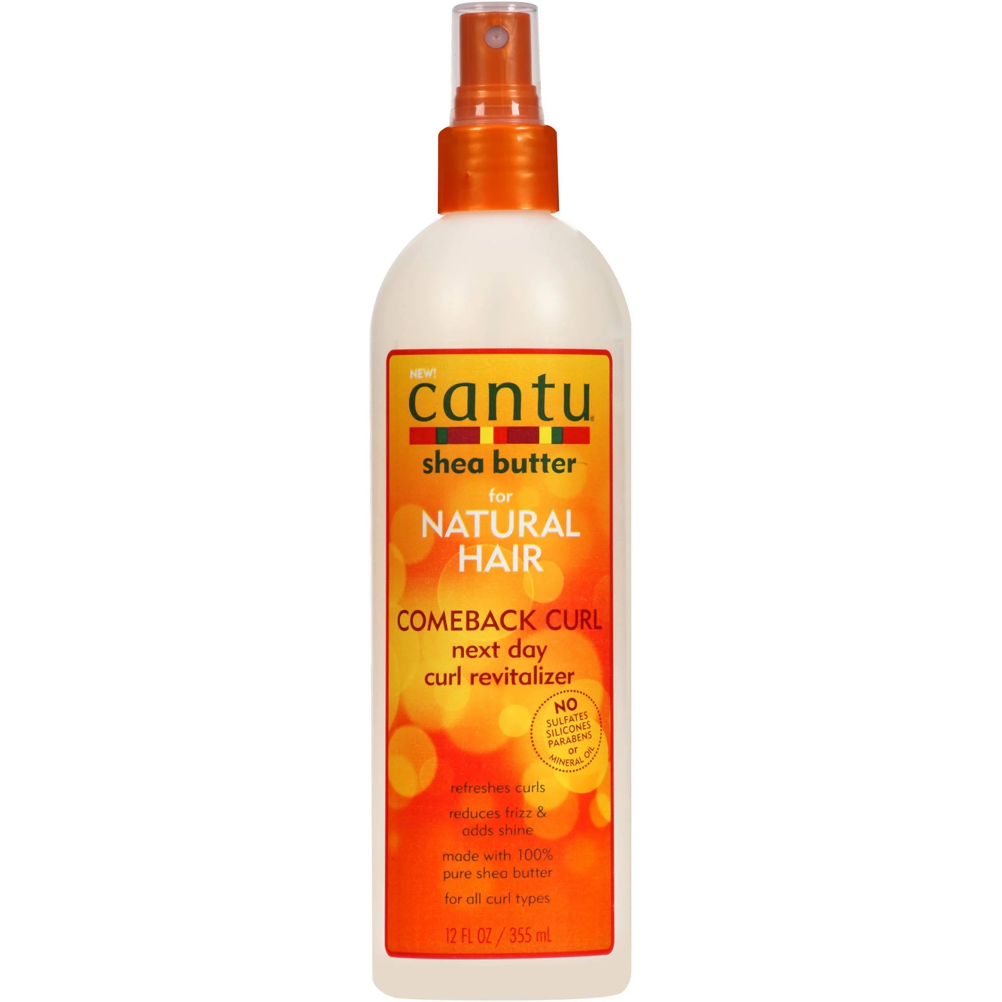 Cantu Shea Butter Spray Comeback Curl Next Day Curl Revitalizer, 12oz | Walmart (US)