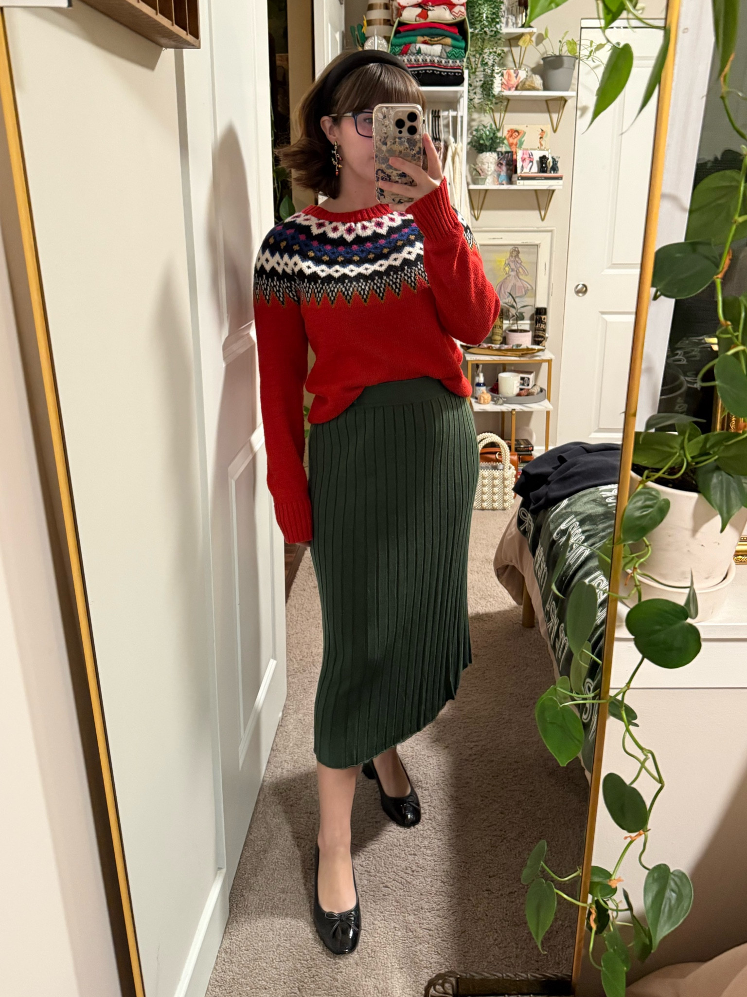 Holidays, but slightly off. A midi skirt and a sweater also looks chic and is so comfortable  

#LTKStyleTip #LTKWorkwear #LTKHoliday