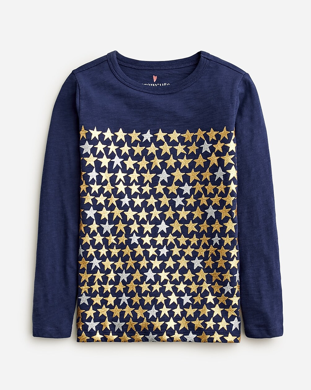 Girls' long-sleeve "tiny stars" graphic T-shirt | J. Crew US