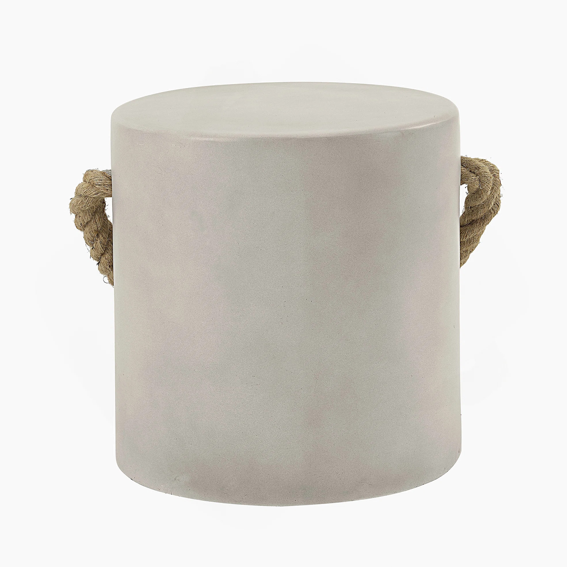 Gene Natural Gray Finish Fiber Concrete Accent Table | Wayfair North America