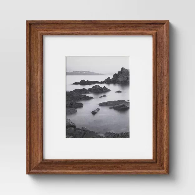 Wood Matted Wall Frame Midtone Woodgrain - Threshold™ | Target