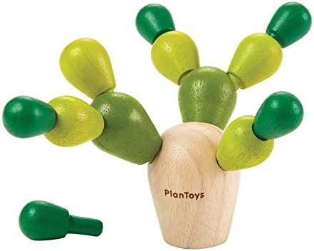 PlanToys Wooden Mini Balancing Cactus Travel Size (4130) | Sustainably Made from Rubberwood and N... | Amazon (US)