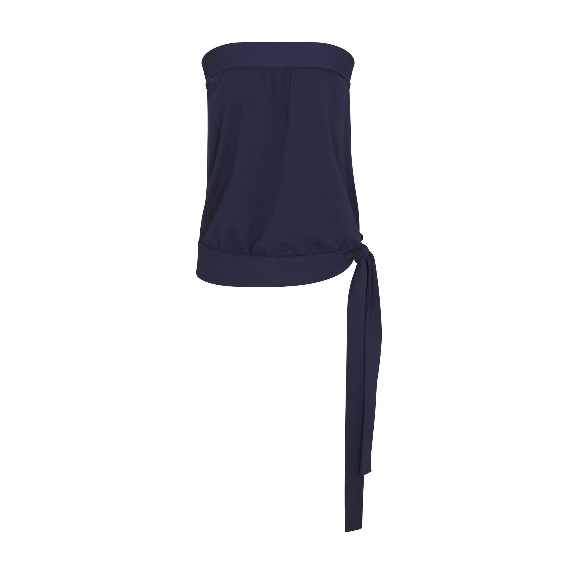 COTTON JERSEY TIE SIDE TUBE TOP | NAVY | SKIMS | SKIMS (US)