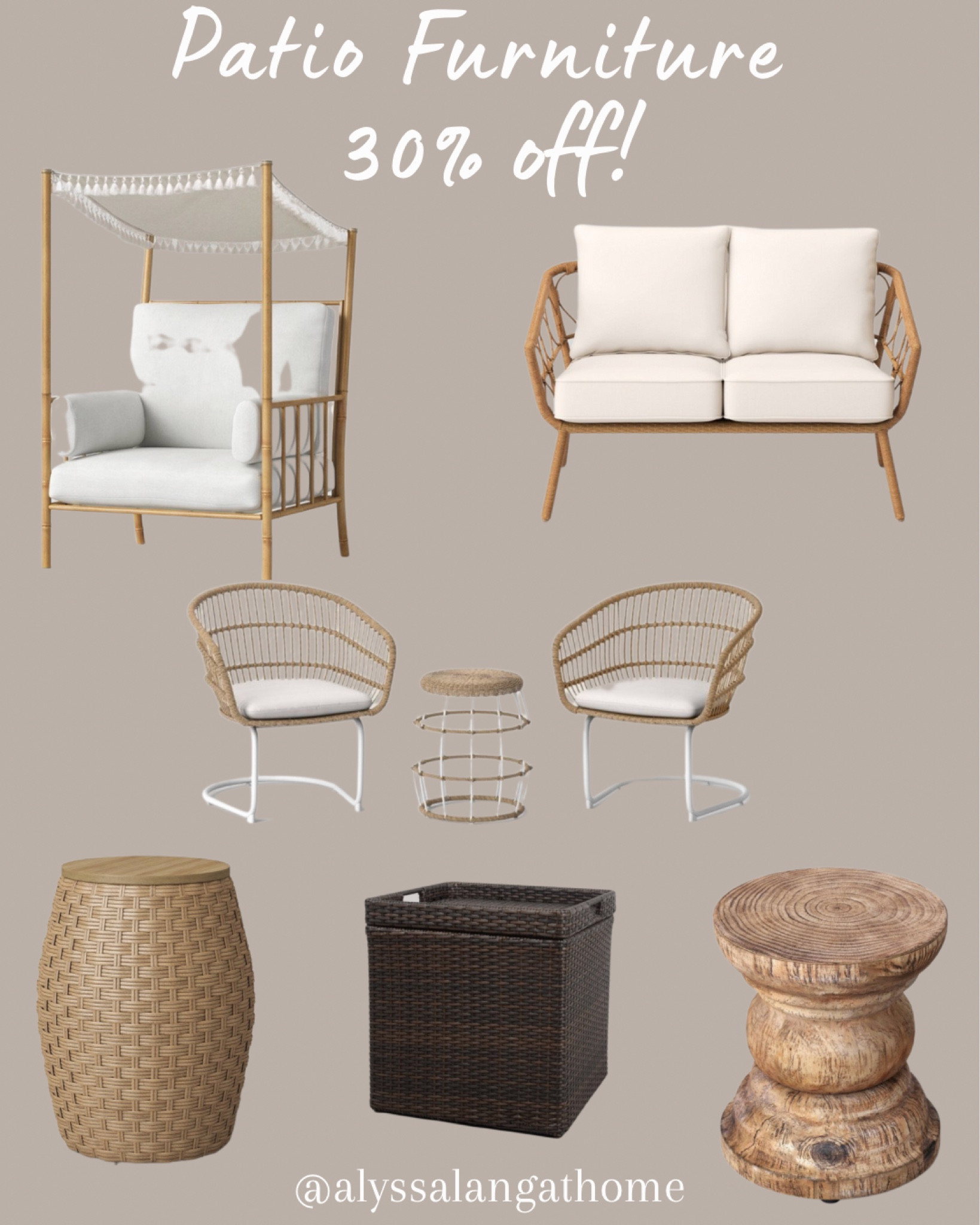 30% off patio furniture at Target!  Patio furniture.  Patio decor.  Target home.  Outdoor patio furniture.

#LTKsalealert #LTKhome