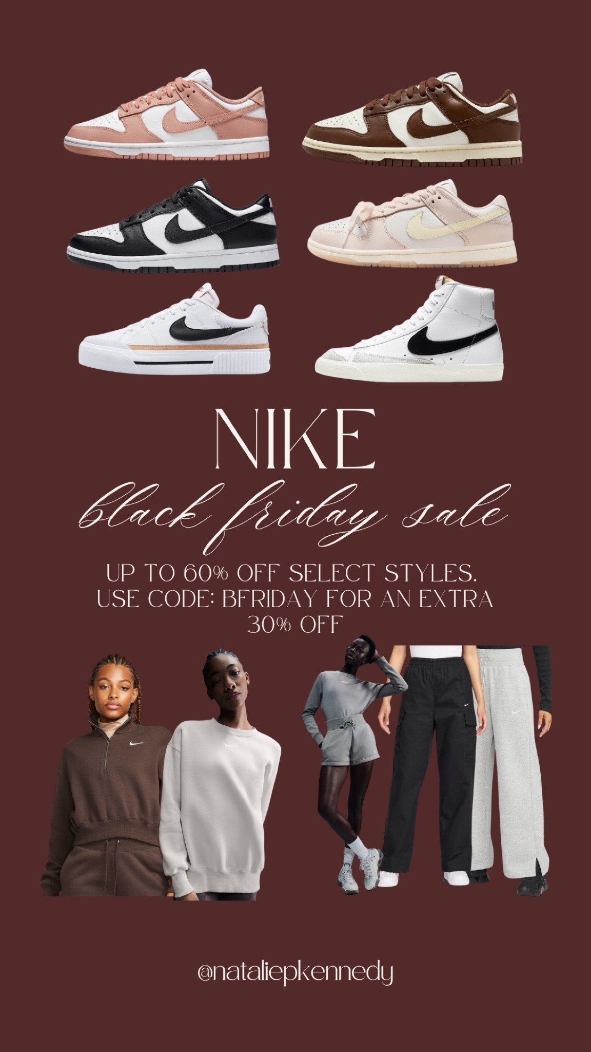 Nike Black Friday Sale: up to 60% off select styles and an extra 30% off with code BFRIDAY 🥳 

#LTKSaleAlert #LTKCyberWeek #LTKGiftGuide