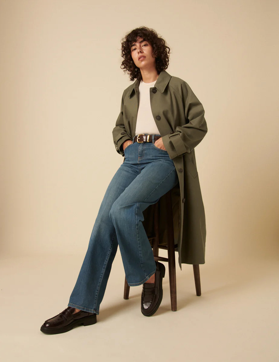 Khaki Single Breasted Trench Coat | Nobody's Child