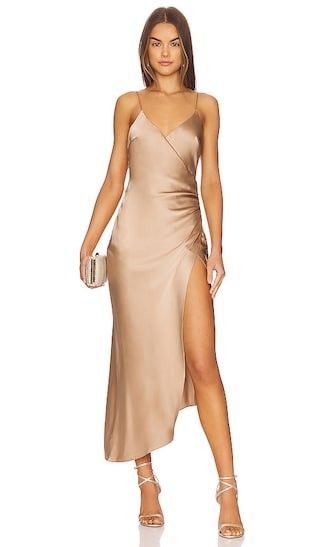 Emma Dress in Natural | Neutral Dress | Tan Dress Prom Dress Thanksgiving Dress Thanksgiving Outfit | Revolve Clothing (Global)