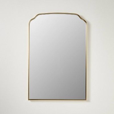 20"x30" Romantic Arch Aluminum Wall Mirror Brass - Threshold™ designed with Studio McGee | Target