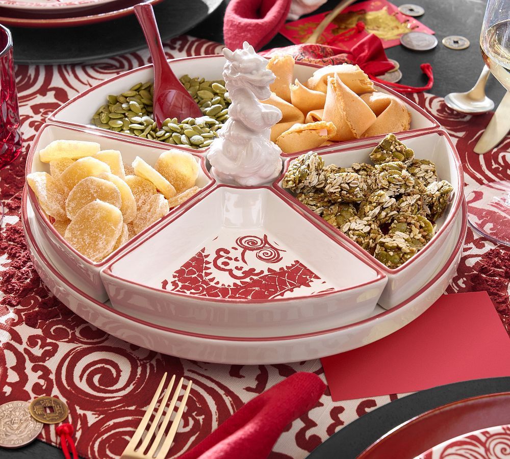 Lunar New Year Dragon Lazy Susan | Pottery Barn (US)