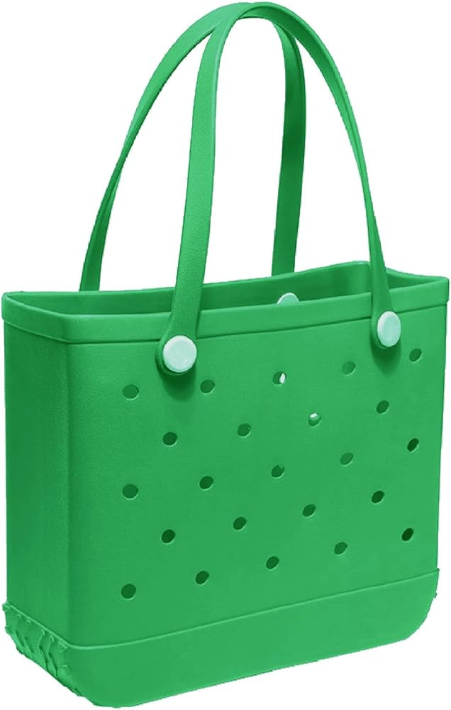 Small Rubber Beach Bag for Men & Women, Small Portable Travel Beacht Tote Bag for the Beach Marke... | Amazon (US)