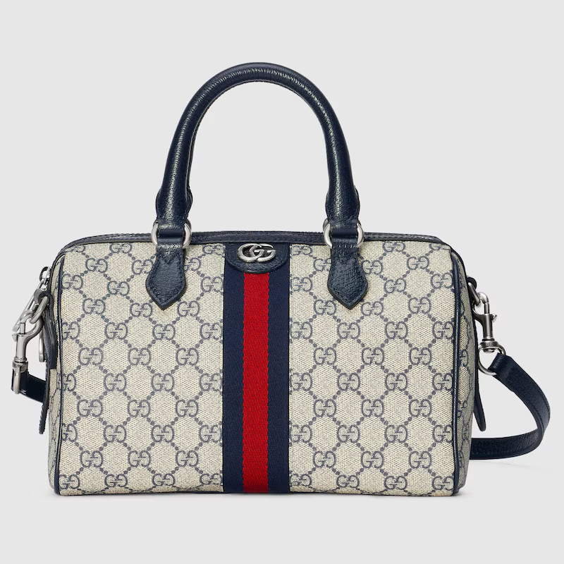 GUCCI Ophidia Small Top Handle Bag, Blue, GG Canvas | Gucci (US)