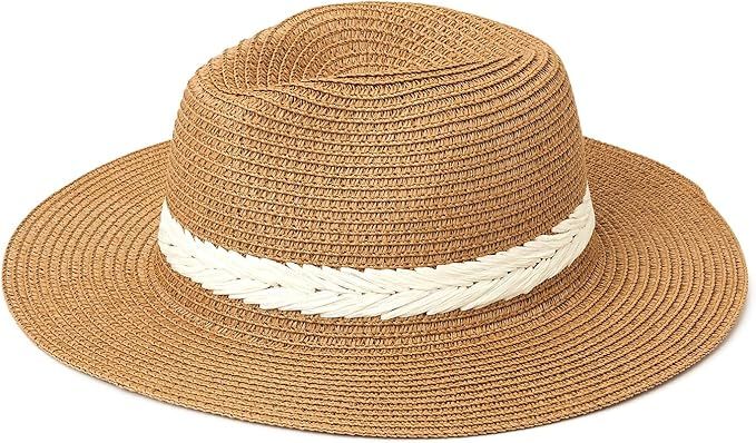 Time and Tru Women's Embroidered Fedora Hat One Size | Amazon (US)