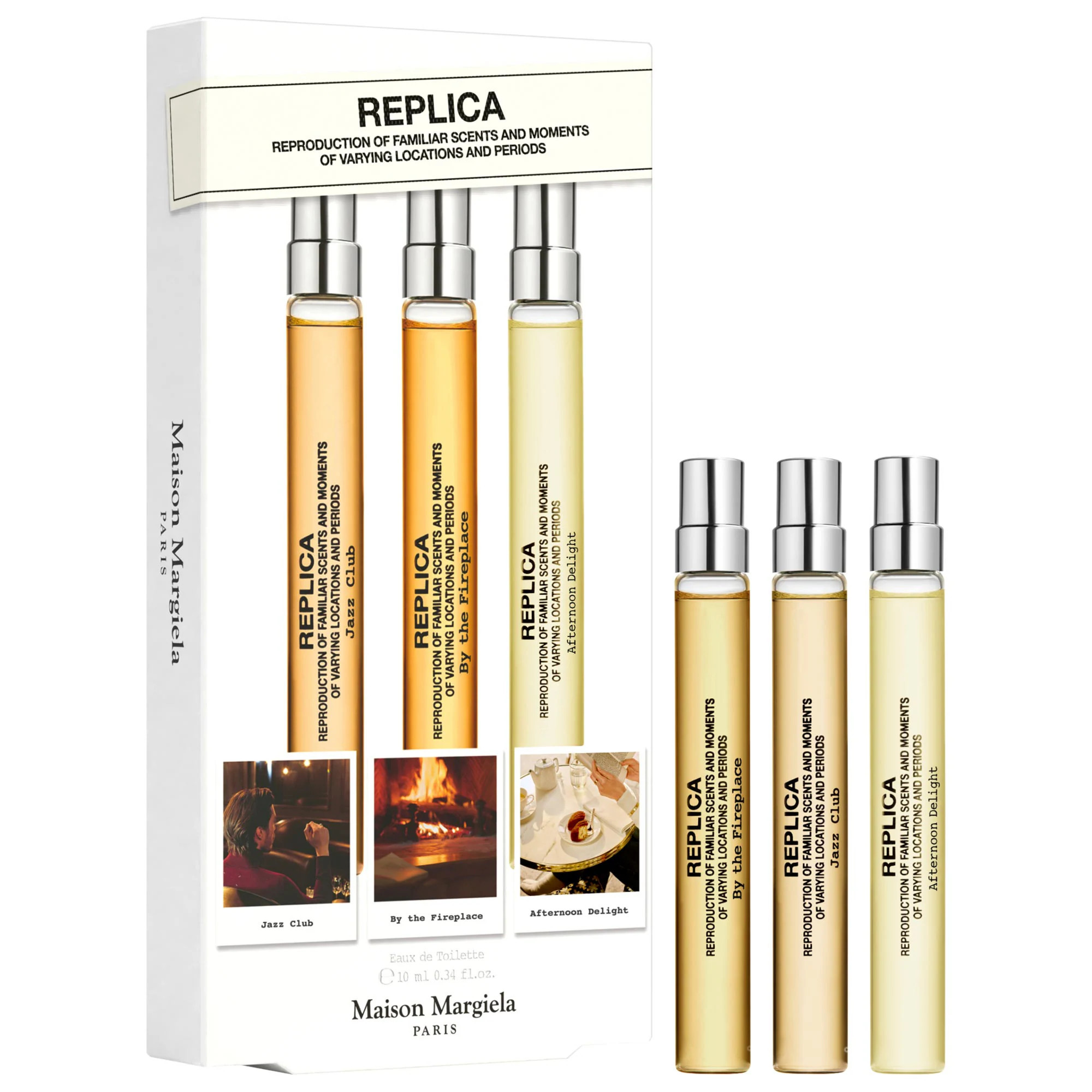Maison Margiela 'REPLICA' Travel Spray Set - By The Fireplace, Jazz Club, Afternoon Delight | Sephora (US)