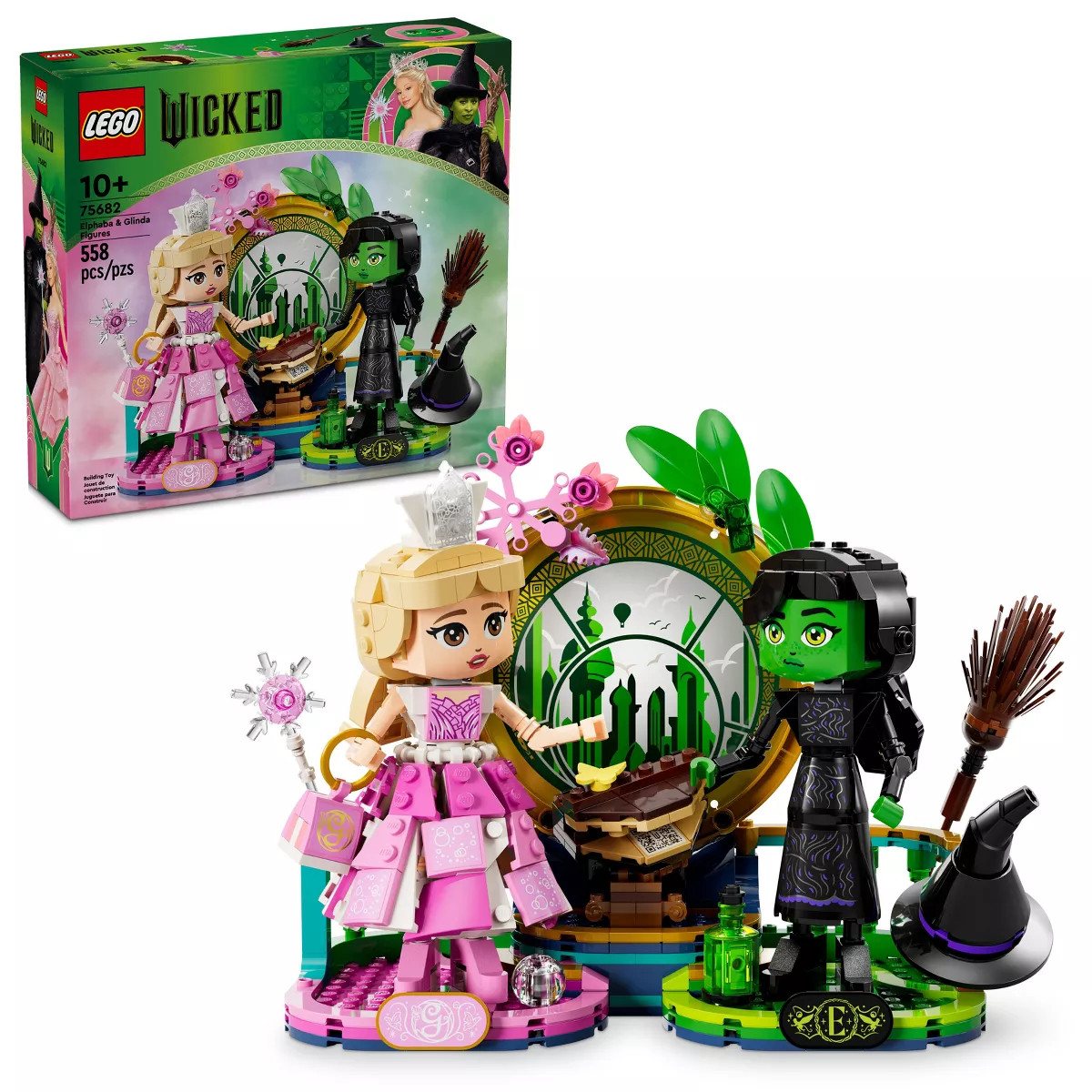 LEGO Wicked Elphaba & Glinda Figures Fantasy Playset 75682 | Target