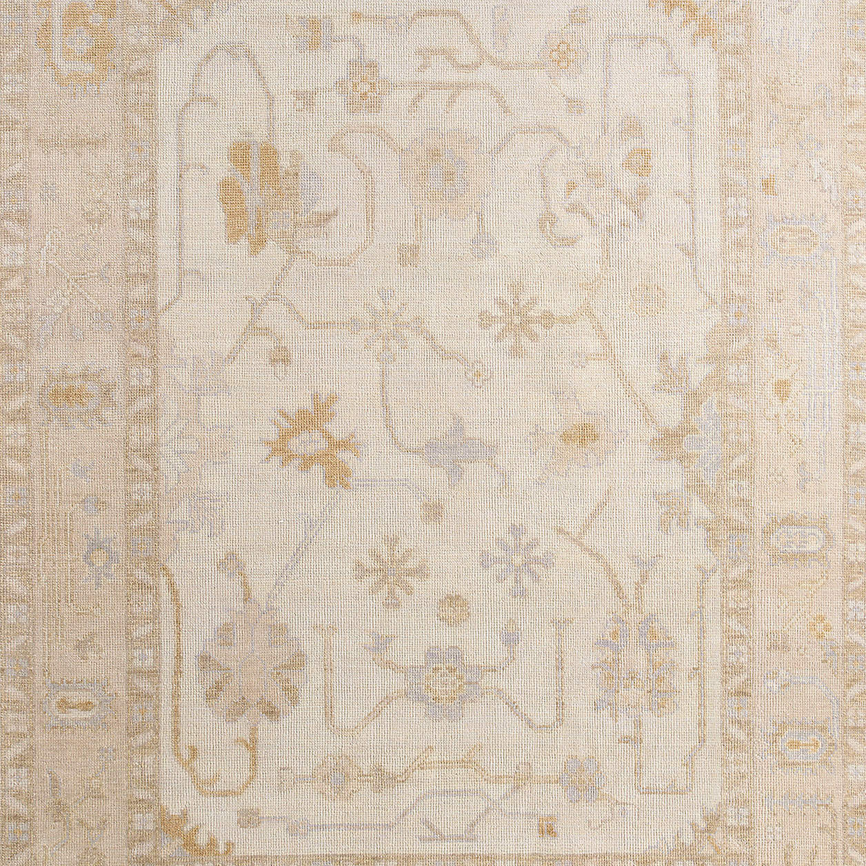 Lisse Wool Traditional Hand-Knotted Ivory Area Rug 9'x12' | Crate & Barrel | Crate & Barrel