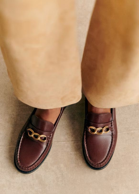 Vicky Loafers - Smooth Chocolate - Bovine leather - Sézane | Sezane Paris - US