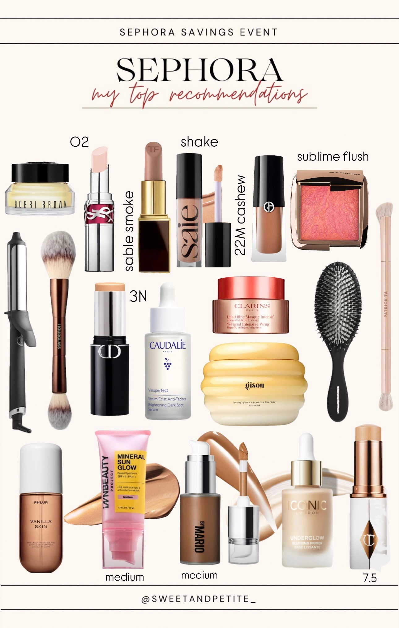 Sephora Savings Event - my top recommendations! 

4/4-4/14 - code SAVEMORE for 10-20% off, rouge access starts 4/4 and VIB/insider starts 4/8

#LTKBeauty #LTKSaleAlert

#LTKBeauty #LTKSaleAlert