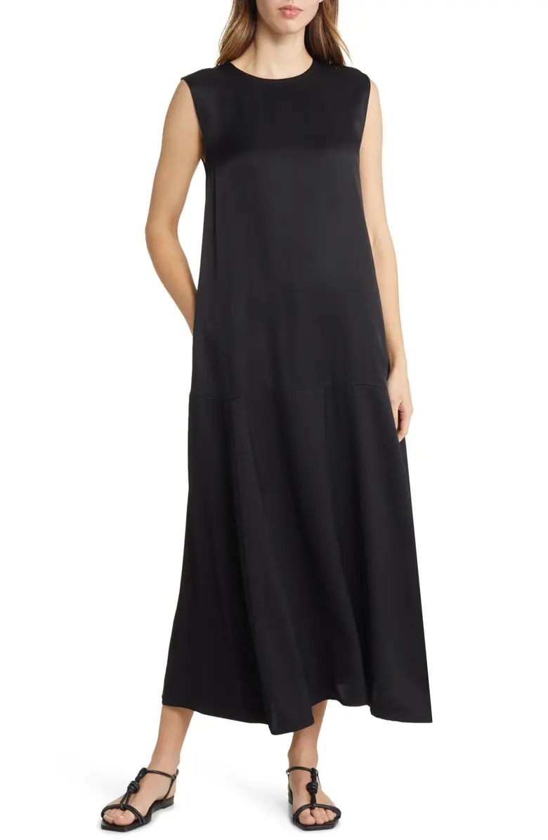 Twill Sleeveless Maxi Dress | Nordstrom