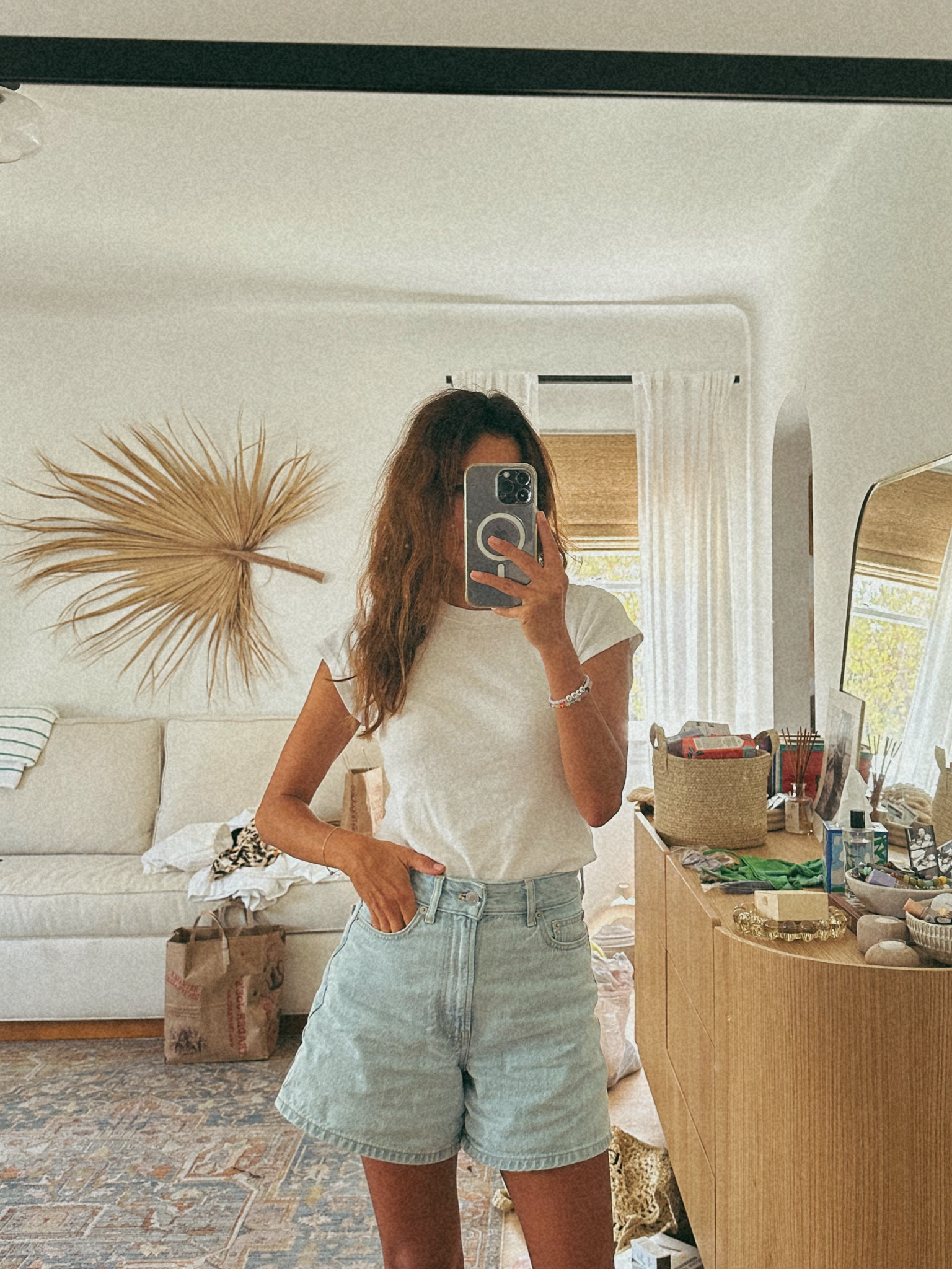 summer essentials: splendid white tee and everlane denim shorts

#LTKStyleTip #LTKFindsUnder100