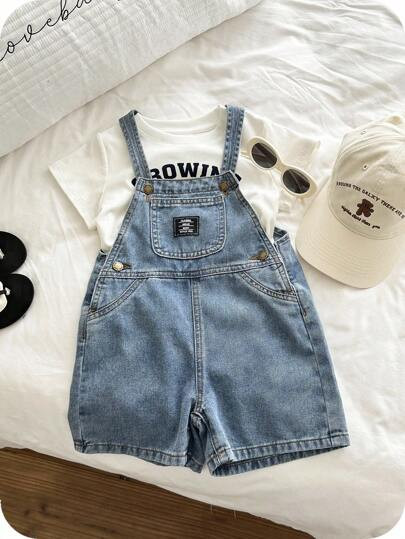 Denim overall boy  | SHEIN