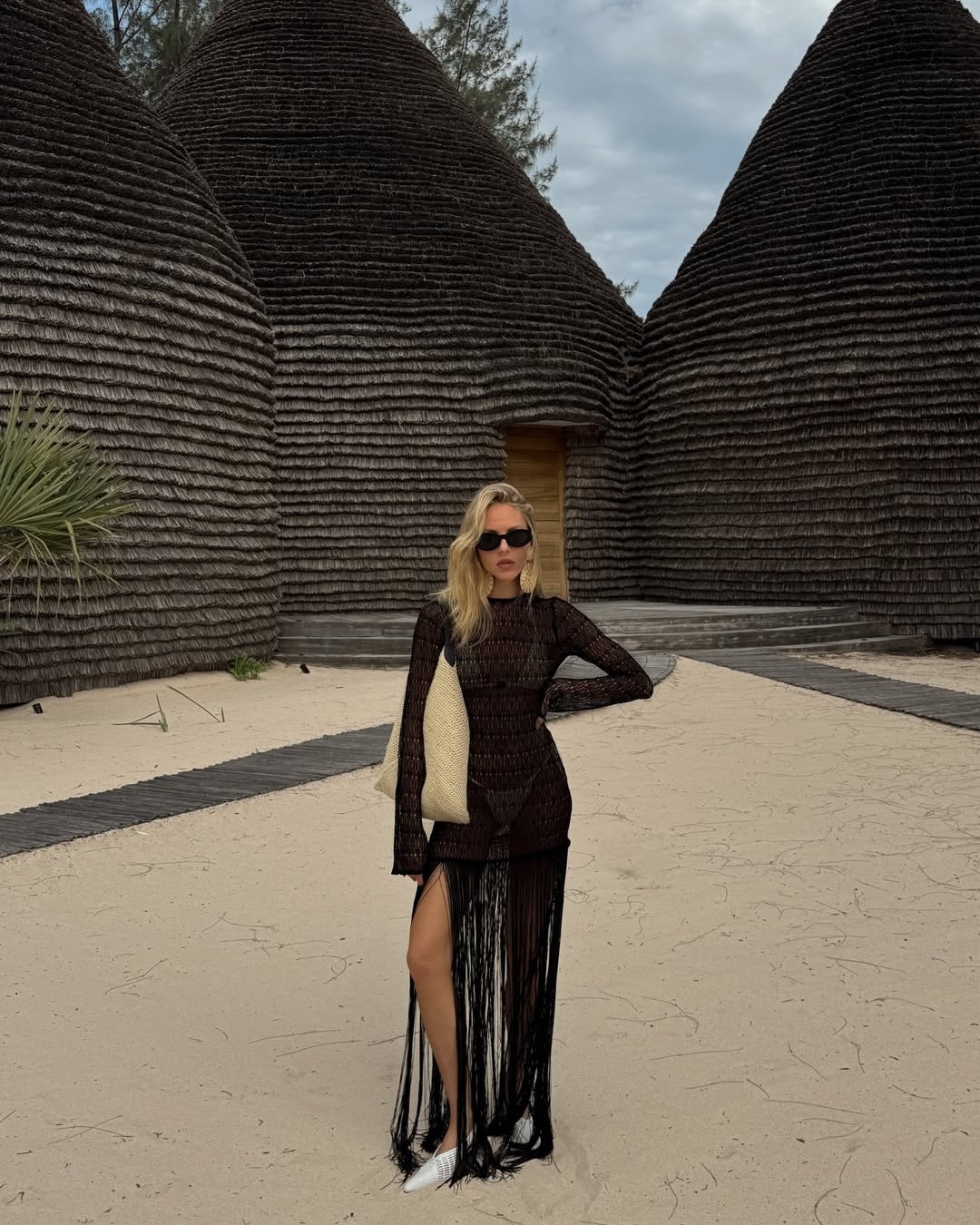 our new long sleeve black fringe maxi dress — the perfect cover up for your next vacay

#LTKootd #LTKTravel #LTKgrwm